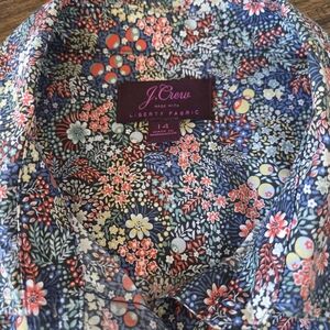 J.Crew x Liberty of London Elderberry Floral Perfect Shirt Button-Up Size 14